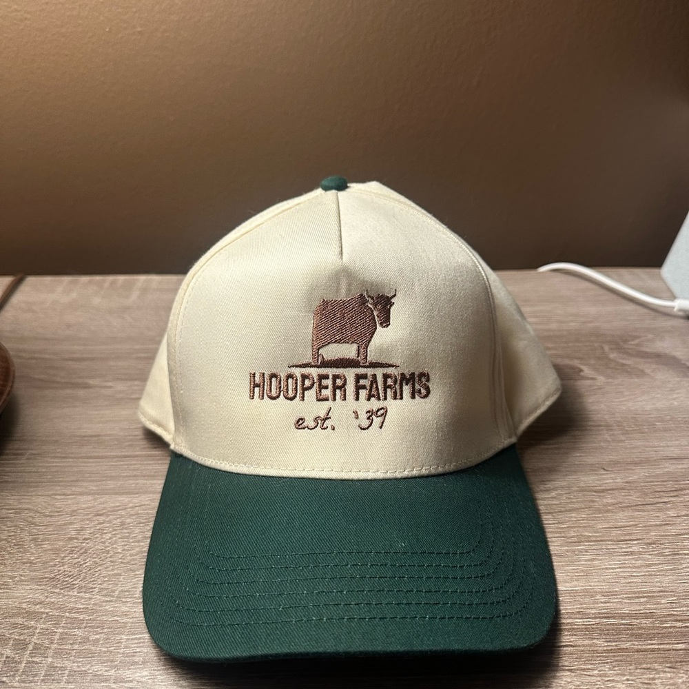 Hooper Farms - Cream and Green Cap